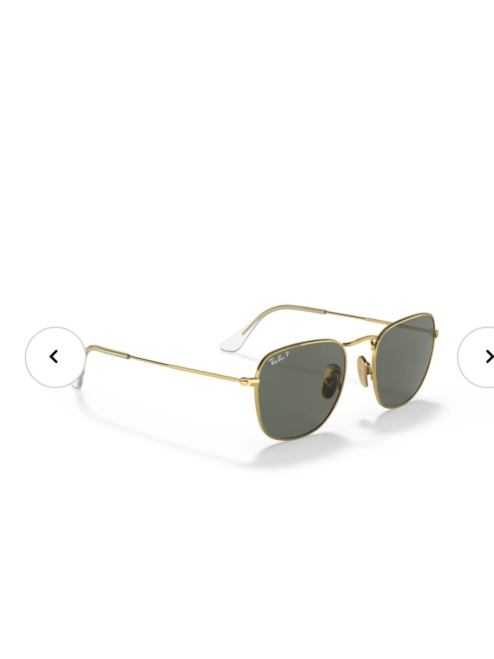 Ray-Ban Gold Frame Polarized Sunglasses - Grey Lenses